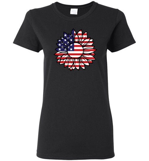 Sunflower American Flag Shirt