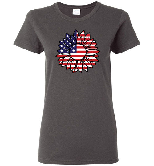 Sunflower American Flag Shirt