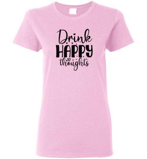 Drink Happy Thoughts Crewneck T-Shirt