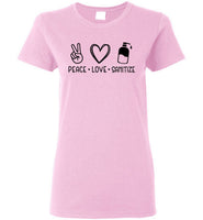 Peace Love Sanitize Crewneck T-Shirt