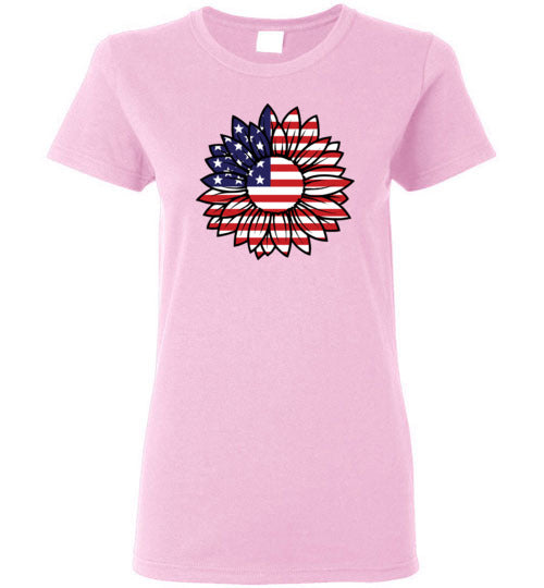 Sunflower American Flag Shirt