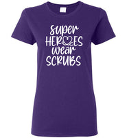 Super Heroeds Wear Scrubs Crewneck T-Shirt