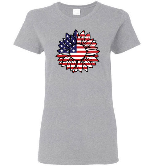 Sunflower American Flag Shirt