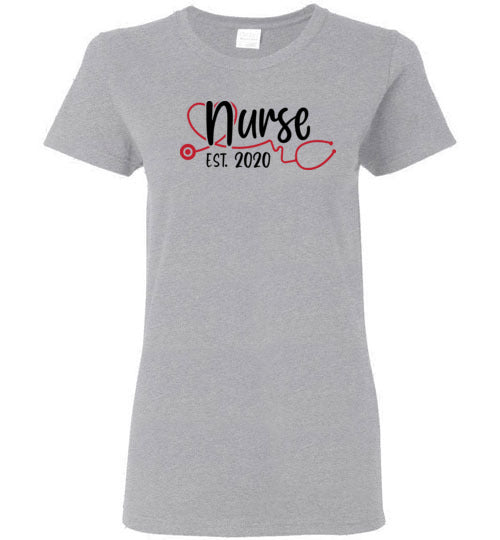 Nurse Est 2020 Shirt - Nursing School Student Graduation Shirt | Class Of 2020 Grad