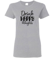 Drink Happy Thoughts Crewneck T-Shirt