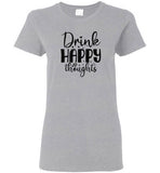 Drink Happy Thoughts Crewneck T-Shirt