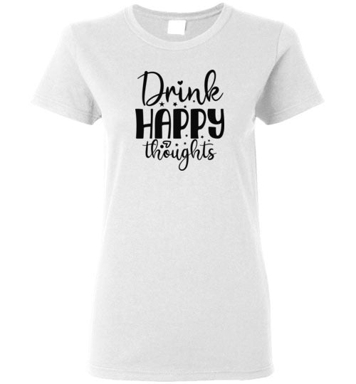 Drink Happy Thoughts Crewneck T-Shirt
