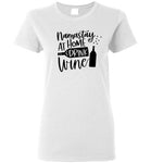 Namastay at Home and Drink Wine Crewneck T-Shirt
