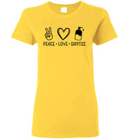Peace Love Sanitize Crewneck T-Shirt