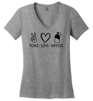 Peace Love Sanitize V-neck T-Shirt