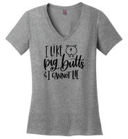I Like Pig Butts and I Cannot Lie V-Neck T-Shirt
