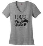 I Like Pig Butts and I Cannot Lie V-Neck T-Shirt