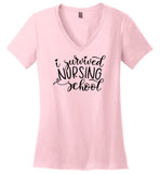 I Survived Nursing School V-Neck T-Shirt