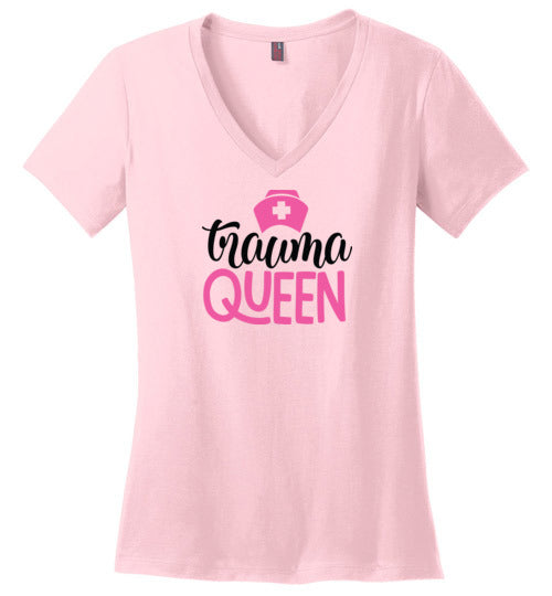 Trauma Queen V-Neck T-Shirt