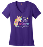 I'm 29 in Unicorn Years V-Neck T-Shirt for Women