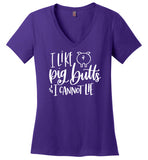 I Like Pig Butts and I Cannot Lie V-neck T-Shirt