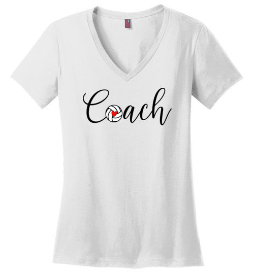 Volleyball Coach V-Neck Shirt