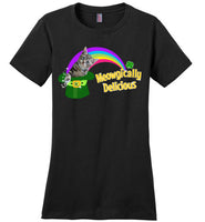 Meowgically Delicious St Patrick's Day T-Shirt for Women and Teens