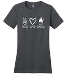Peace Love Sanitize Crewneck T-Shirt