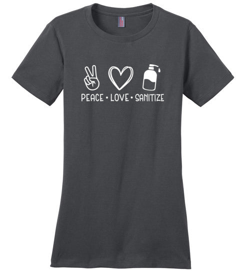 Peace Love Sanitize Crewneck T-Shirt