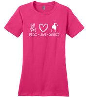 Peace Love Sanitize Crewneck T-Shirt