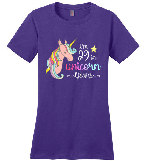 I'm 29 in Unicorn Years T-Shirt for Women