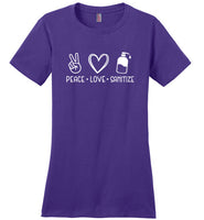 Peace Love Sanitize Crewneck T-Shirt