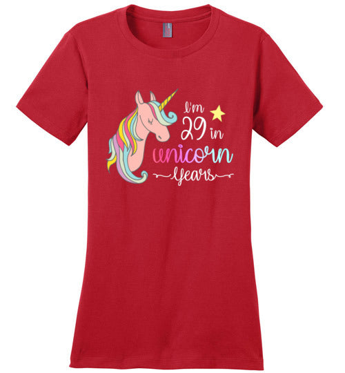 I'm 29 in Unicorn Years T-Shirt for Women