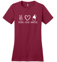 Peace Love Sanitize Crewneck T-Shirt