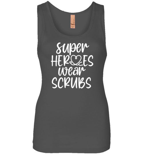 Super Heroes Wear Scrubs Tank Top