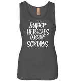 Super Heroes Wear Scrubs Tank Top