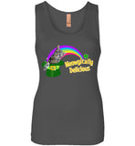 Cat St Patricks Day Tank Top for Women Teens Magically Meowgically Delicious