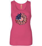 Sunflower American Flag Tank Top
