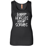 Super Heroes Wear Scrubs Tank Top