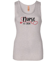 Nurse Est 2020 Shirt - Nursing School Student Graduation Tank Top | Class Of 2020 Grad