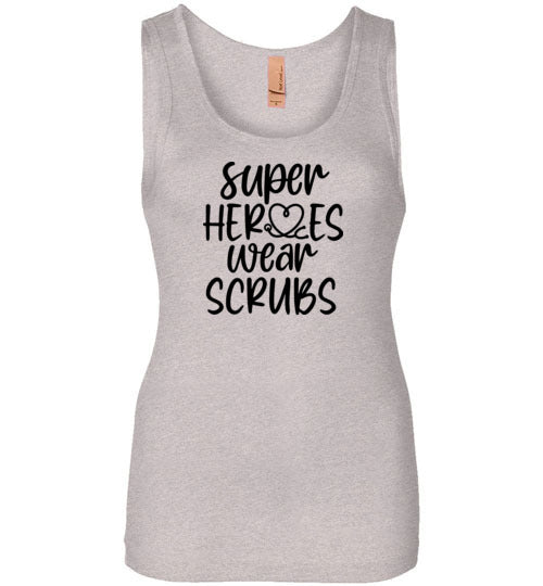 Super Heroes Wear Scrubs Tank Top