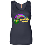 Cat St Patricks Day Tank Top for Women Teens Magically Meowgically Delicious