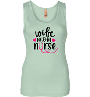 Wife Mom Nurse Tank Top