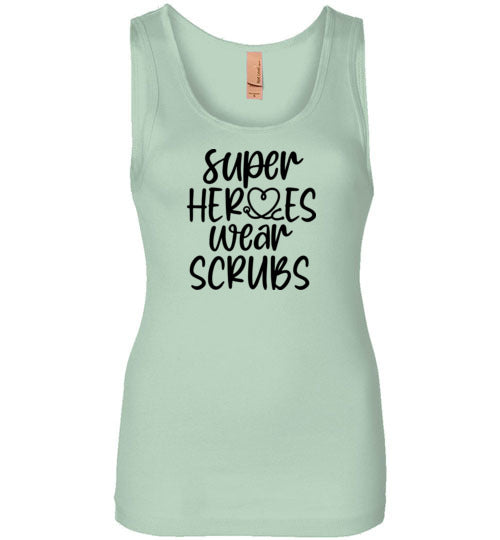 Super Heroes Wear Scrubs Tank Top