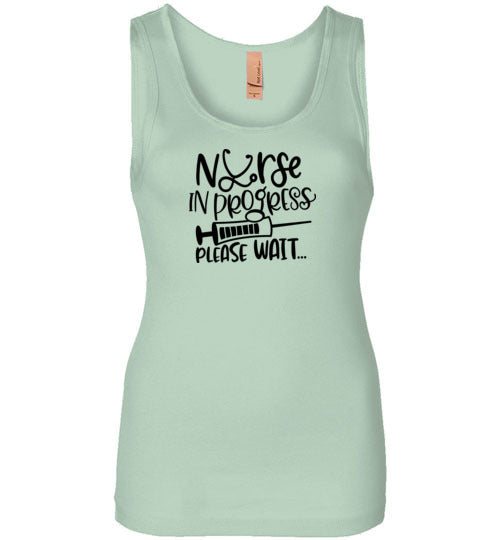 Nurse in Progress Please Wait Tank Top