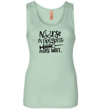 Nurse in Progress Please Wait Tank Top
