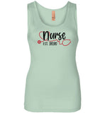 Nurse Est 2020 Shirt - Nursing School Student Graduation Tank Top | Class Of 2020 Grad