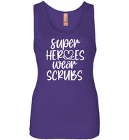 Super Heroes Wear Scrubs Tank Top