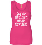 Super Heroes Wear Scrubs Tank Top