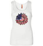 Sunflower American Flag Tank Top
