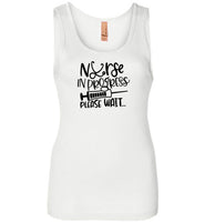 Nurse in Progress Please Wait Tank Top