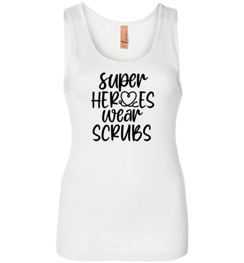 Super Heroes Wear Scrubs Tank Top