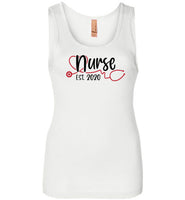 Nurse Est 2020 Shirt - Nursing School Student Graduation Tank Top | Class Of 2020 Grad