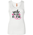 Wife Mom Nurse Tank Top