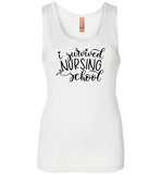 I Survived Nursing School Tank Top